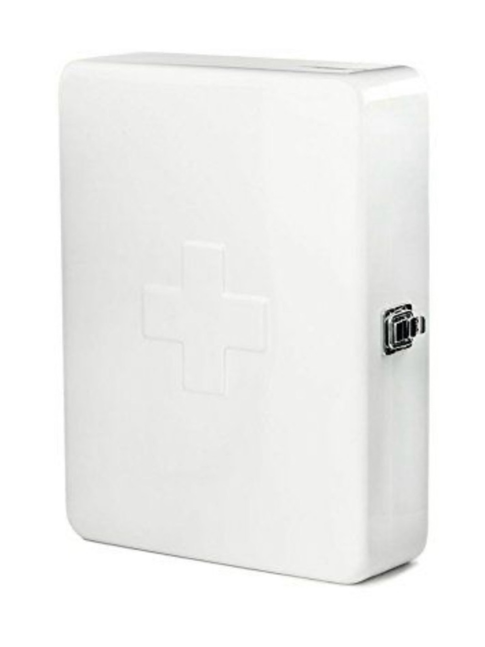 Retro First Aid Box – White Enamel Steel